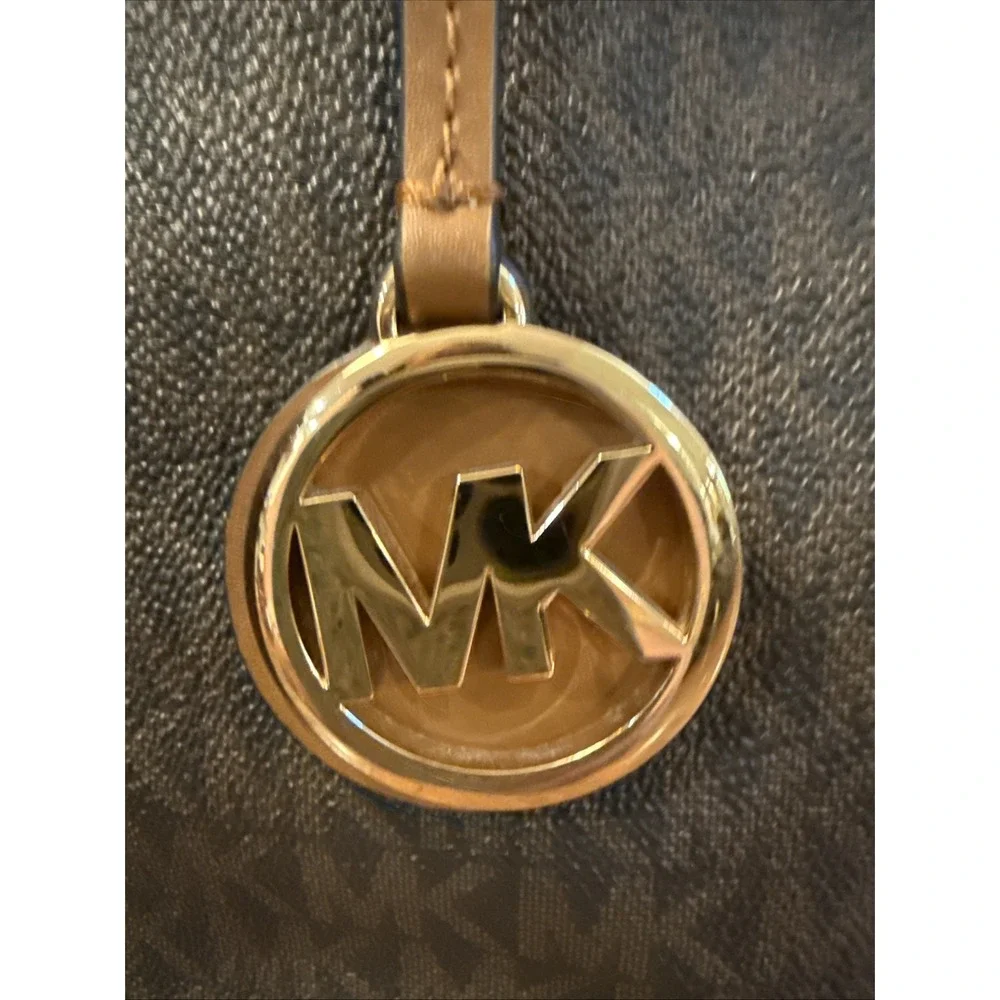 Michael Kors Eva Large Logo Stripe Tote  Multi Shoulder Bag And Wallet